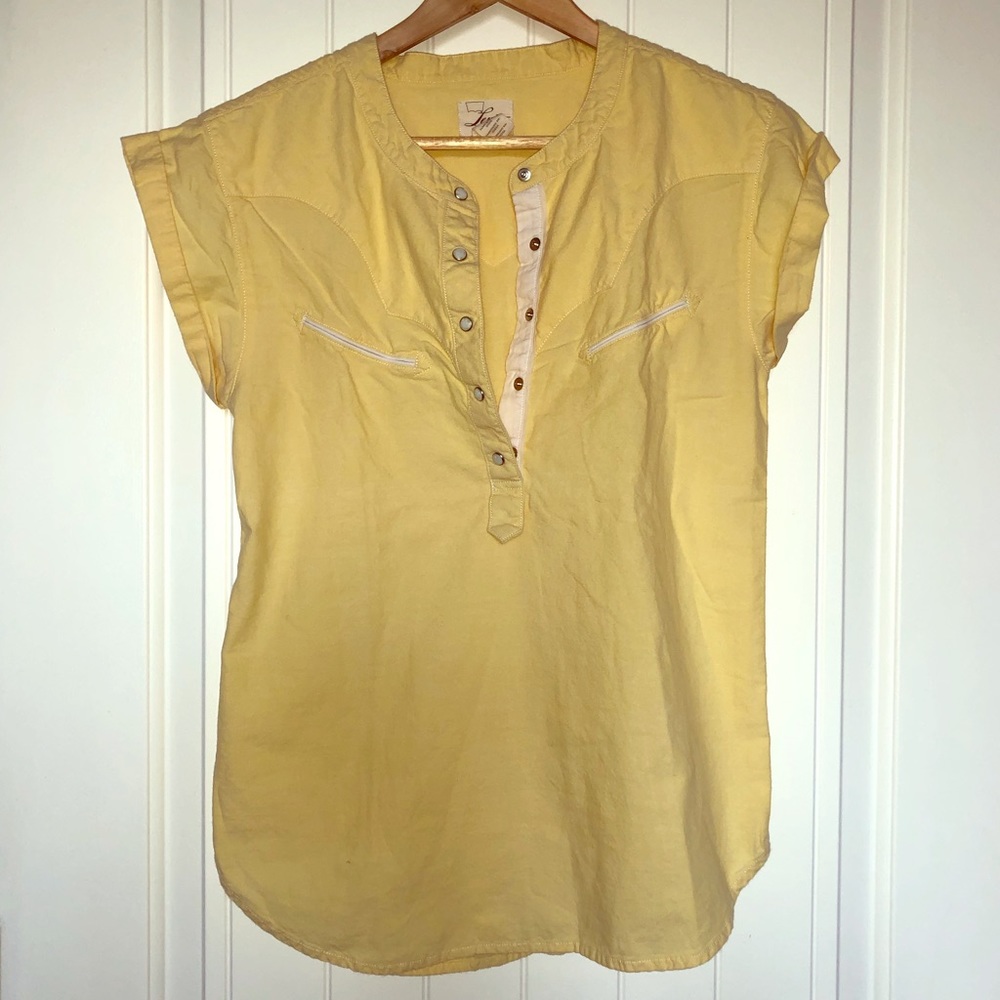Levi’s Western Women’s Shirt Yellow Size XSmall